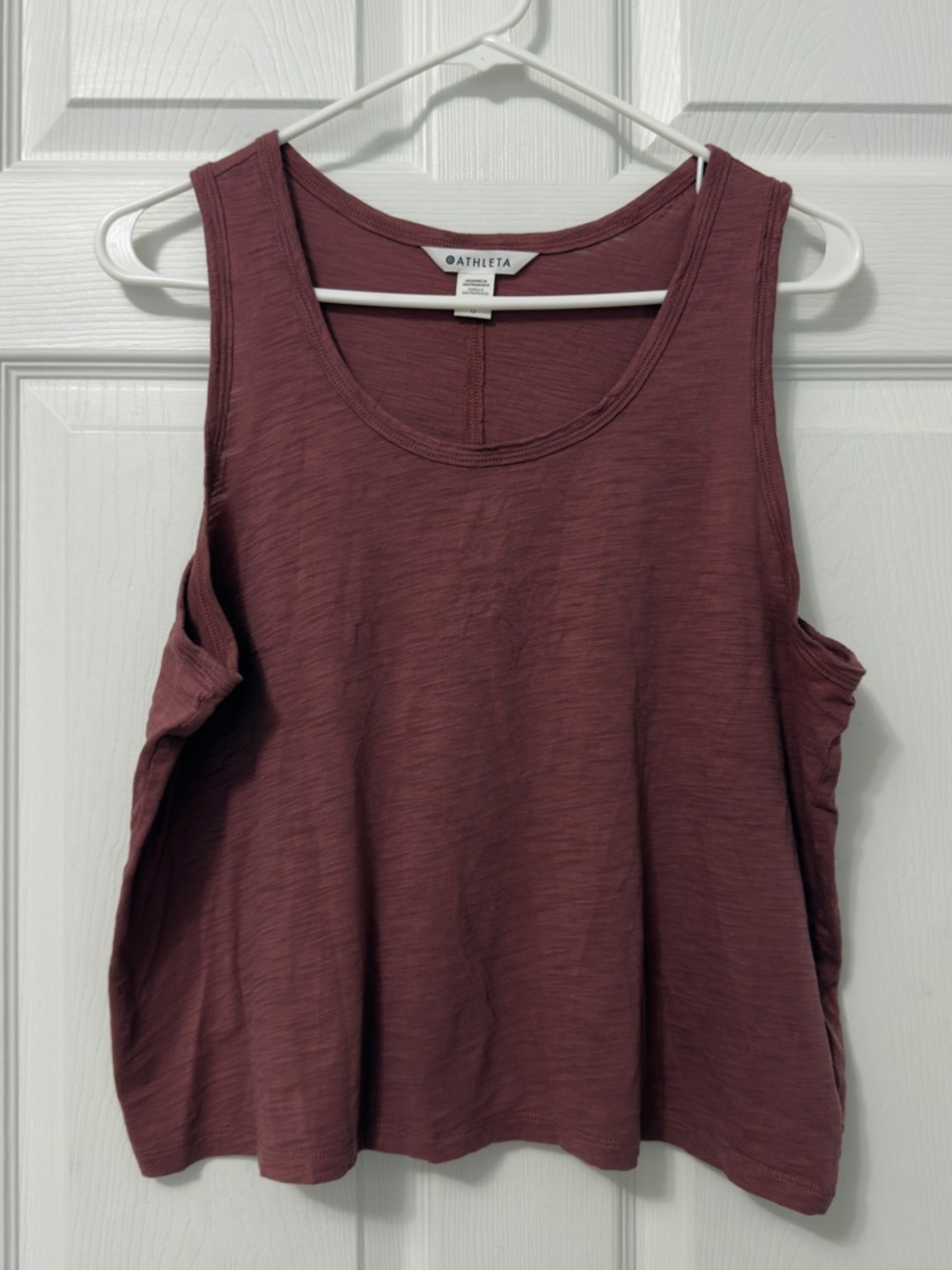 Athleta Mauve-Burgundy Scoop Neck Tank